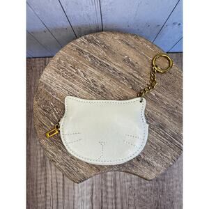 Vegan Leather Coin Bag White Cat Purse Bag Wallet White Wallet FAST SHIP NEW